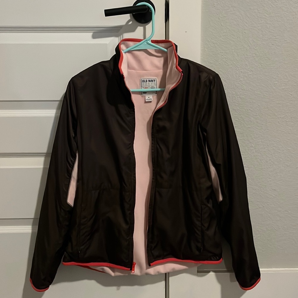 old navy brown and pink jacket